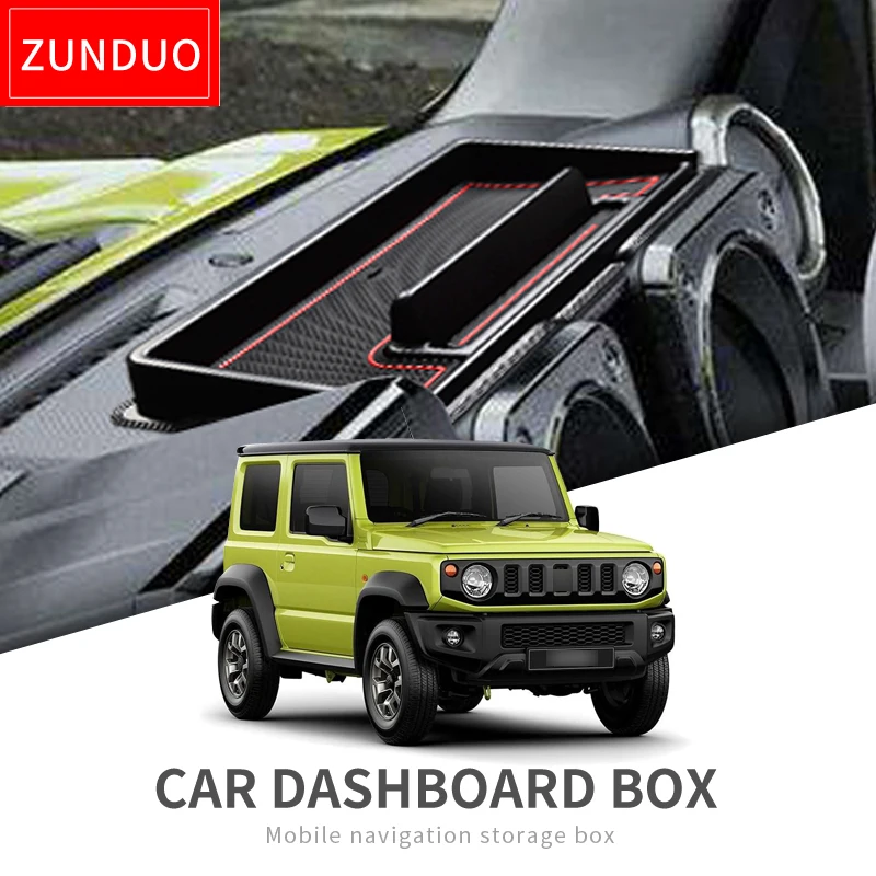 Us 15 8 39 Off Car Dashboard Storage Box For Suzuki Jimny 2019 2020 Interior Accessories Multifunction Non Slip Phone Stand Console Tidying In