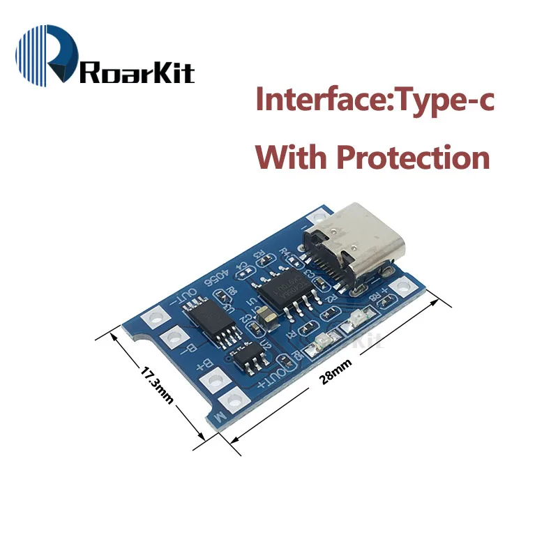 Тип-c/Micro USB/Mini USB 5V 1A 18650 TP4056 модуль зарядного устройства литиевой батареи зарядная плата с двухканальная видеокамера с защитой функции 1A литий-ионный аккумулятор