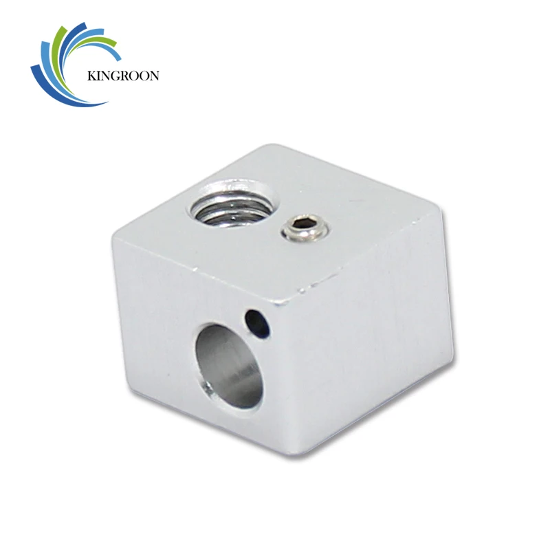 3D 프린터 부품 V5 열 블록 16mm * 16mm * 12mm V5 J 헤드 압출기 부품 알루미늄 핫 엔드 핫 엔드 가열 블록 액세서리