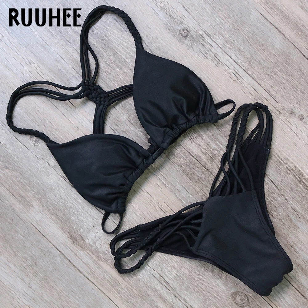 Sexy Bikini Women Swimwear Swimsuit Bikini Set Biquini 2017 Beachwear 7 Color Bandage Bathing Suit Maillot De Bain Swim Suit