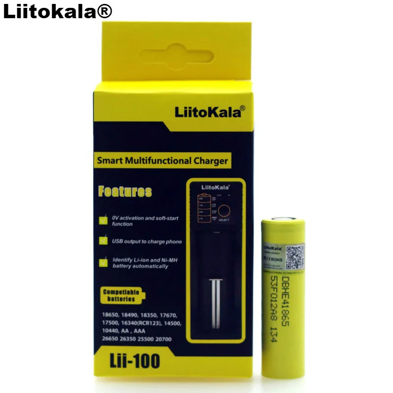 100% Новый оригинальный 18650 HE4 2500mAh аккумулятор 3 6 V 20a аккумуляторный отсек