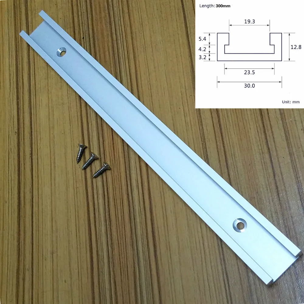 Aluminium Alloy T-track Slot Woodworking Tools Saw Miter Slider Fixture Jig Wood