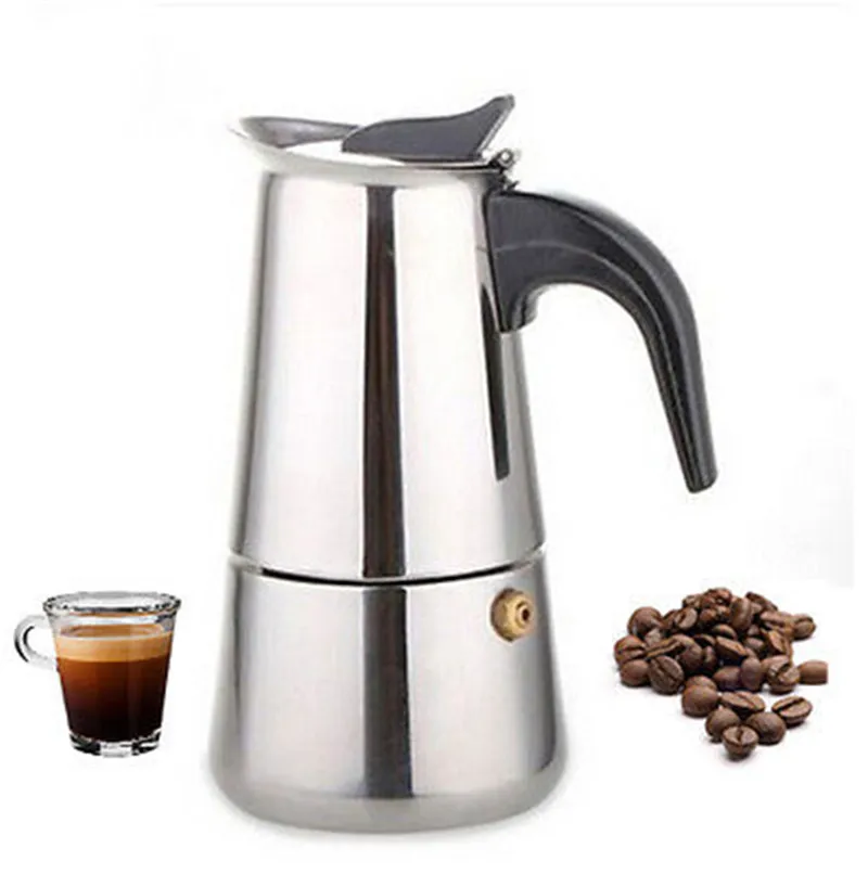 Italian Stainless Stovetop Expresso Coffee Maker Percolator POT 2 6