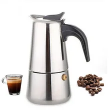 Italienischen Stainless Herd Espresso Kaffeemaschine Kaffeemaschine POT-2 6 Kaffee Töpfe Zubehör