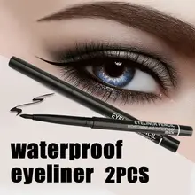 ¡ Venta caliente! 2 unids/lote Mujeres Rotary Retráctil A Prueba de agua Lápiz delineador de Ojos Lápiz Delineador de Maquillaje Cosmético Tool 131-0229
