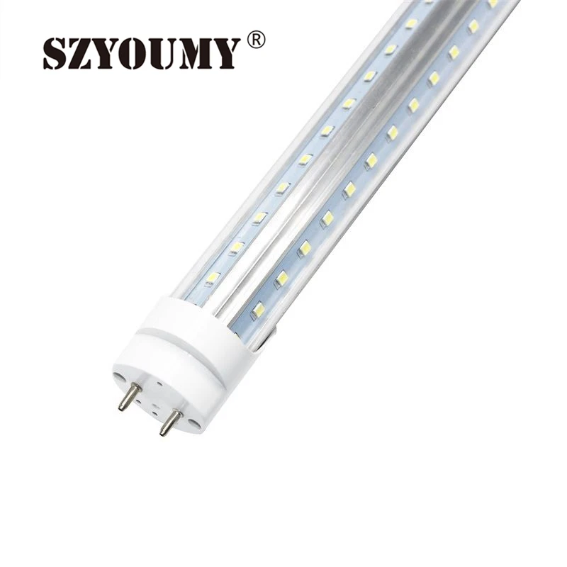 SZYOUMY кулер дверь 3ft 4ft 5ft 6ft 8ft Светодиодная трубка 20 Вт 24 36 40 48 одноконтактный T8 SMD 2835