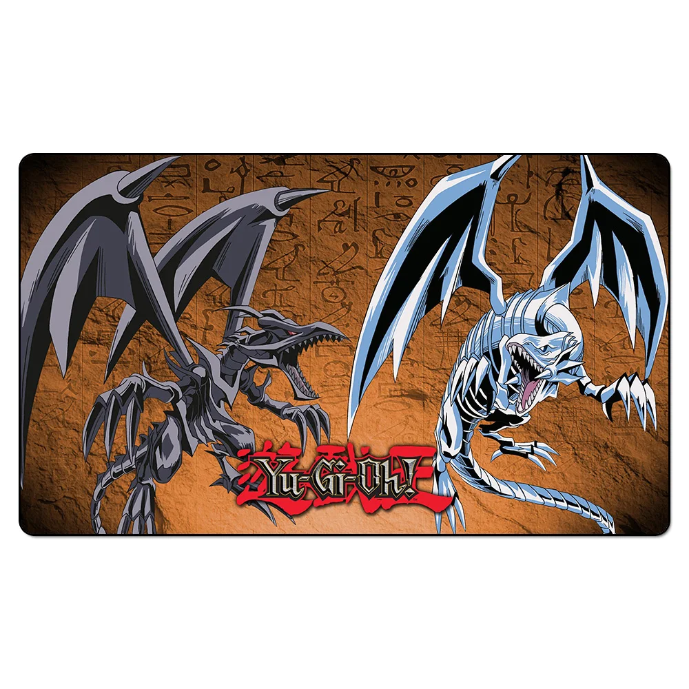 

( Yu Gi Oh Blue Eyes White Dragon Playmat)Board Games Playmats, YGO Cards Play Mat, Custom Games Design Playmat with Playmat Bag