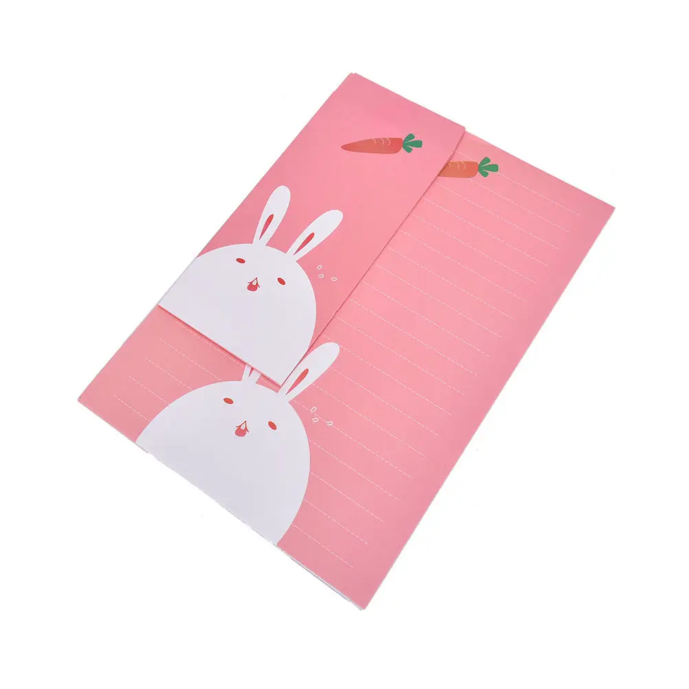 TUANTUAN 6 листов Бумага для письма+ 3 листа креативный винтажный дизайн животных Кролик Медведь многофункциональная крафт-бумага бирка Письмо Конверт