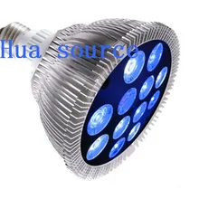 Горячая Распродажа Светодиодная лампа для аквариума 12 Вт лампа для выращивания E27 Светодиодный прожектор аквариум лампа PAR38 для кораллового рифа SPS LPS завод