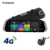 TOPSOURCE Auto DVR Android 10 “3g/4g Dual lens Specchio di Retrovisione DVR 1080 p Video registratore Dash cam ADAS GPS WIFI Smart Videocamera per auto