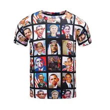 President 3d Print Funny Tshirt Slim Hip Hop Men Women Space Skate Harajuku Novelty Trasher Punk Rock Hipster Clothing undefined