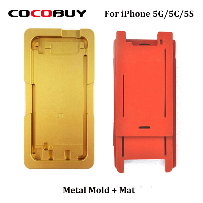 

Free Shipping Precison 1pc 2pcs iphone 5g 5s 5c Metal Mold Laminator Mold LCD Screen Laminating and Positioning Alignment mat