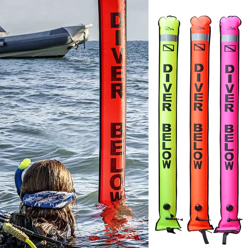 

2019 Newly Diving SMB Colorful Visibility Safety Inflatable Scuba Diving SMB Surface Signal Marker 19ing