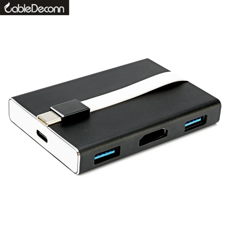 

Thunderbolt 3 hub usb c Dock Type C to HDMI USB3.0 usb3.1 charge cable 5IN1 combo Adapter for new Macbook Pro 2017 Dell XPS 15