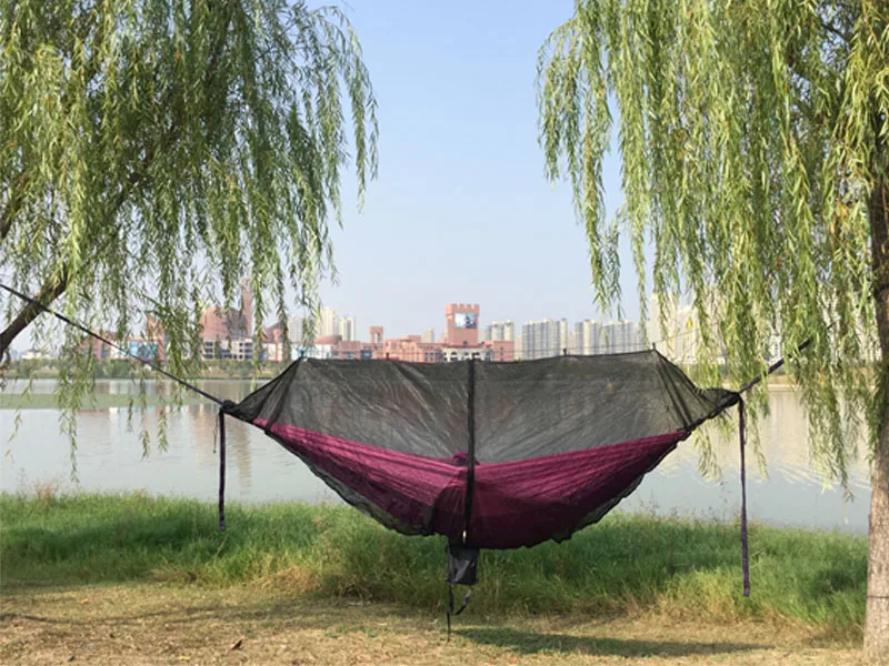 outdoor chairs Portable Hammock Mosquito net Camping Survival Garden  Hunting Leisure Hamac Travel Double Person Hamak outdoor patio furniture