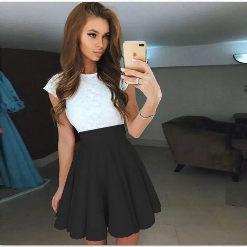 

DICLODU Plus Size Skirt Women Fashion Stretch High Waist Girl's Skirt Korean Casual Multicolor Harajuku Skirts Female 2019