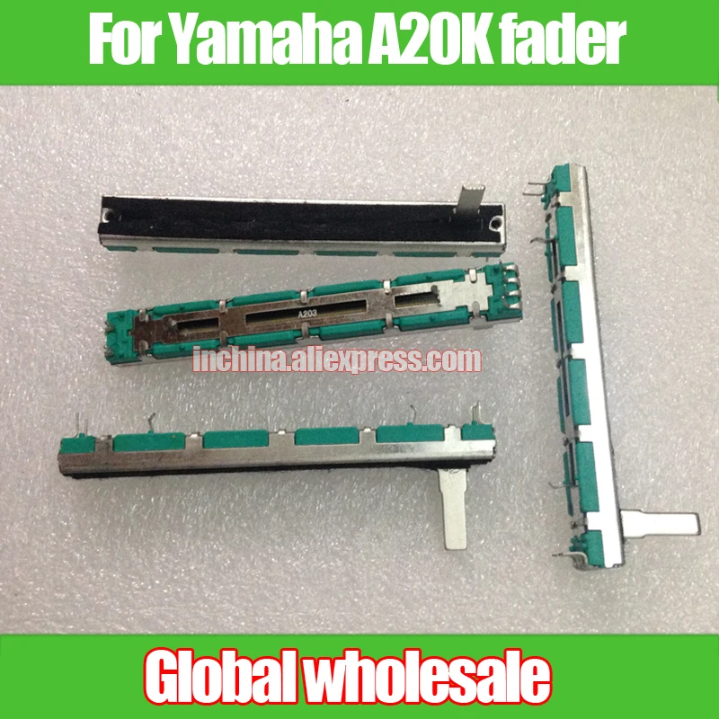 4 шт. Реостат для Yamaha Stereo fader MG12/4 16/4|slide potentiometer|slide rheostata20k potentiometer |