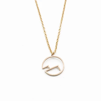 

Wholesale Gold Hiking Jewelry Circular Mountains Necklace Women Birthday Gift Stainless Steel Chain Collares Bijoux 2018
