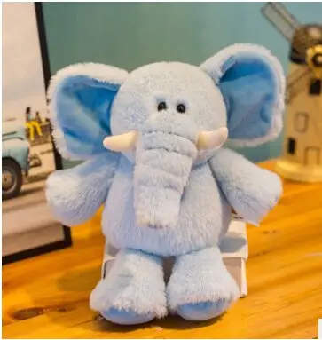 Около 28 см синий с рисунком слона Плюшевые игрушки Мягкая кукла подарок на день рождения w2120