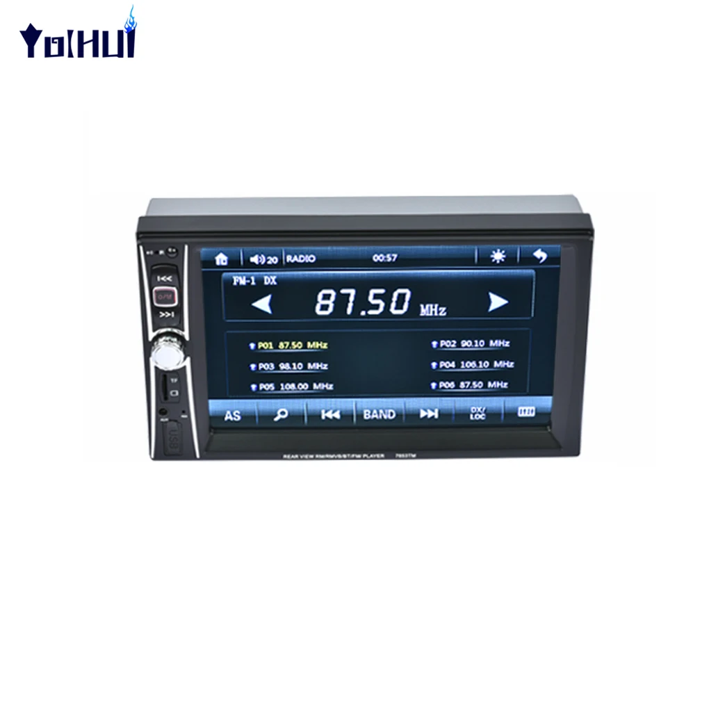 

7'' 2Din In-dash TFT Display Car Radio Touch Screen Bluetooth Handsfree Stereo MP3 MP5 Player Autoradio Support Rearview Camera
