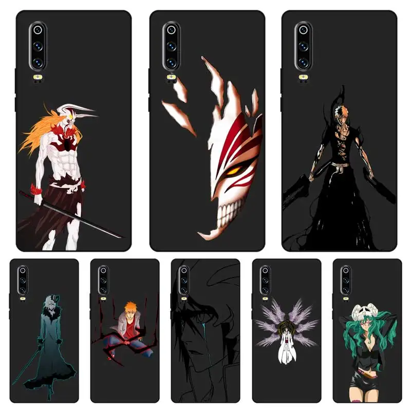 

P021 Bleach Popular Black Silicone Case Cover For Huawei P8 P9 P10 P20 P30 Lite Pro P Smart Plus 2017 2019