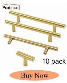 Probrico 25 шт. матовый латунный золотой шкаф ручки 2 "~ 10" кухонный шкаф дверная ручка древесное вино мебельная фурнитура ящик тянет