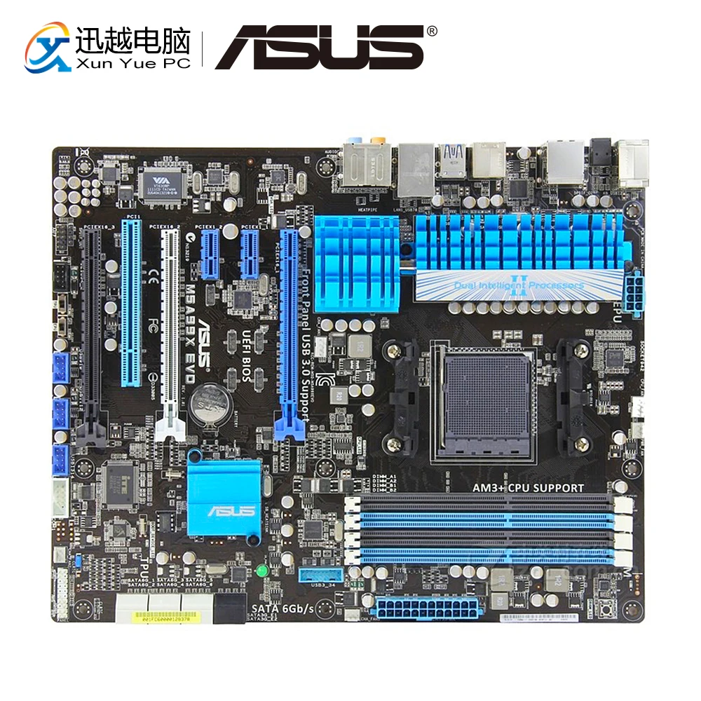 

Asus M5A99X EVO Desktop Motherboard 990X M5A99X EVO Socket AM3+ DDR3 USB3.0 ATX