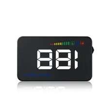 1pc 3.5” Car HUD Head Up Display RPM Multi-function Digital Meter Alarm Speed Warning OBD2 Interface