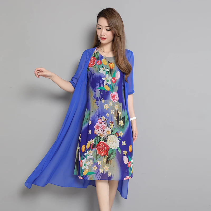 2018 New Women Clothing Spring Summer Fashion Loose Half Sleeve Flowers