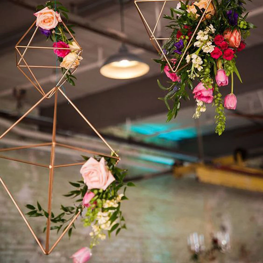 

Modern Diy Hanging Geometric Wedding Decoration