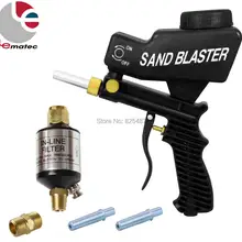 LEMATEC Пескоструйный Пистолет наборы с 1/" воздушный фильтр масляный сепаратор воды воздушный Пескоструйный распылитель для автомобиля ржавчины удаления Пескоструйный Аппарат