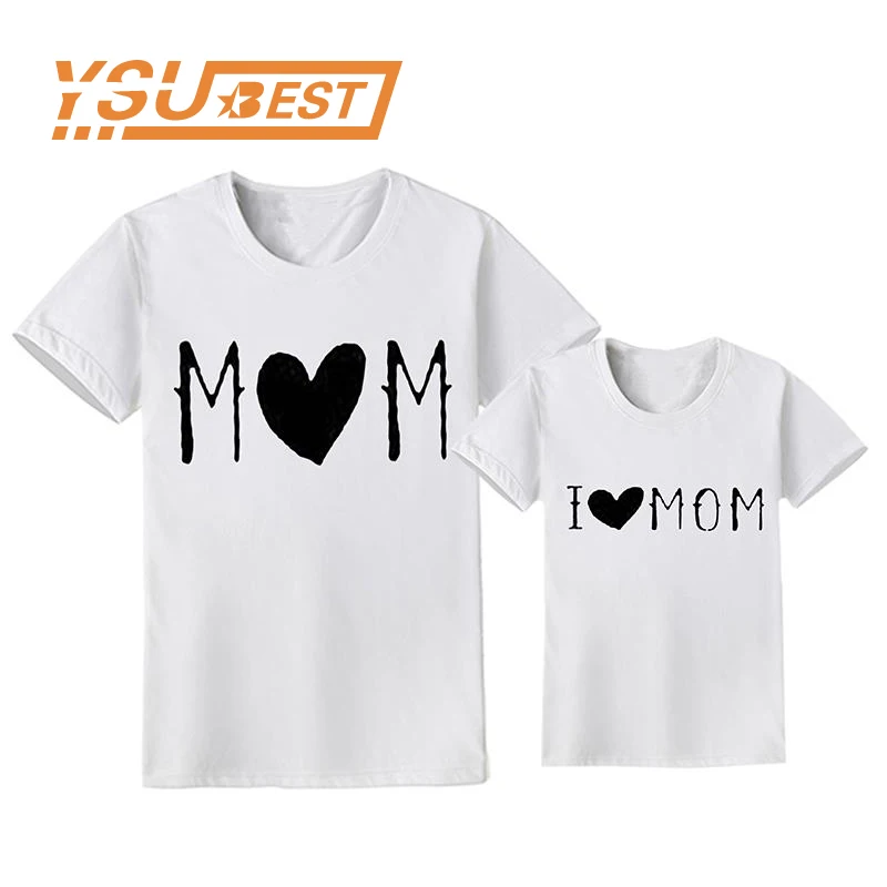 

Family Look Blessed Letter T-shirt Family Matching Outfits Mom Mommy and Me Clothes Mother Daughter Son Dresses Family Clothing