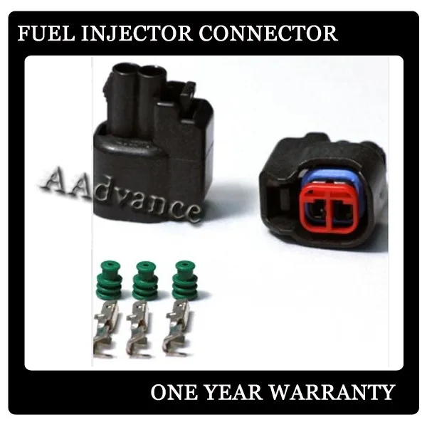 US CAR Fuel Injector Plugs EV6 / EV14 Connectors 2 Pin Femalein Cables