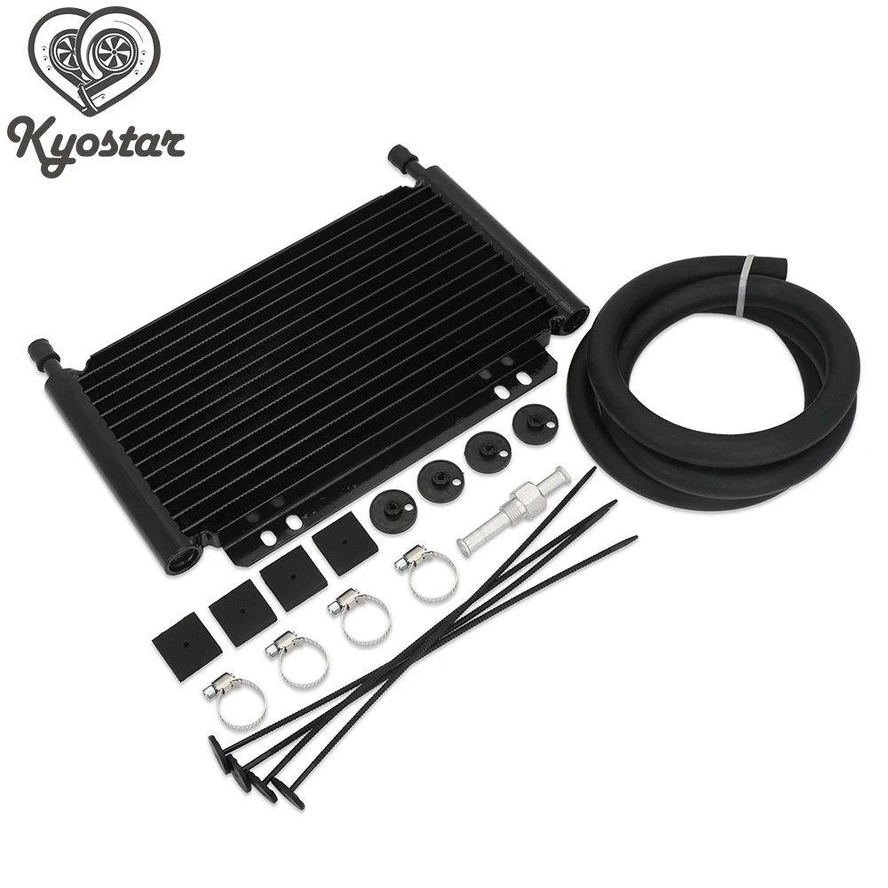 

Auto Racing Radiator Universal 13 Row Aluminum Oil Cooler 8000 Type Plate & Fin Transmission Oil Cooler 11''x7 1/2''x3/4''