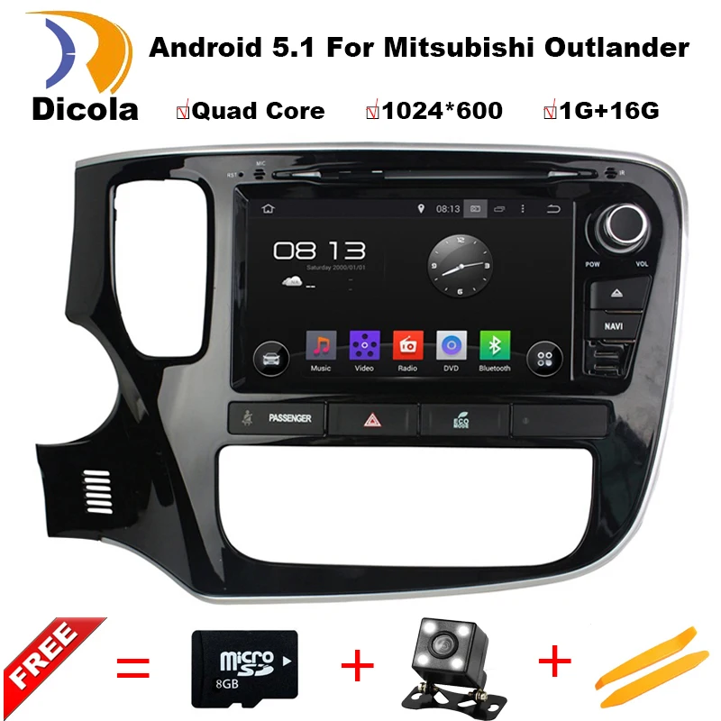1024 600 Quad Core font b Android b font 5 11 For MITSUBISHI OUTLANDER 2014 2015