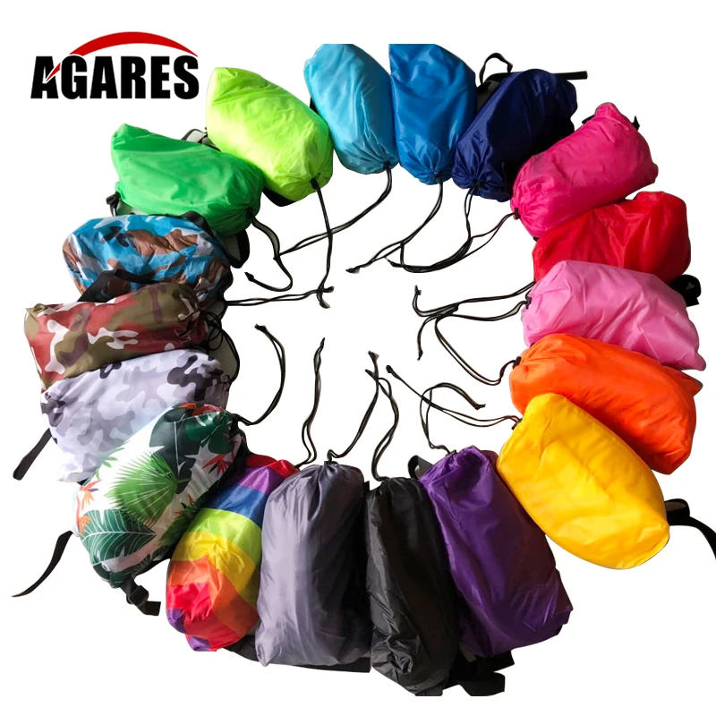 

Lazy Bag Laybag Lay Sleeping Bag Fast Inflatable Sofa Camping Air Sofa Sleeping Beach Bed Banana Lounge Air Bed Lounger