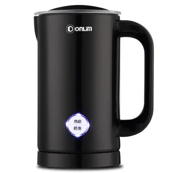 Cold and Hot Drinks Milk Frother Automatic Heater Foamer Low Noise Anti-dry Mixer Stirrer Electric Egg Beater Black 410W | Бытовая