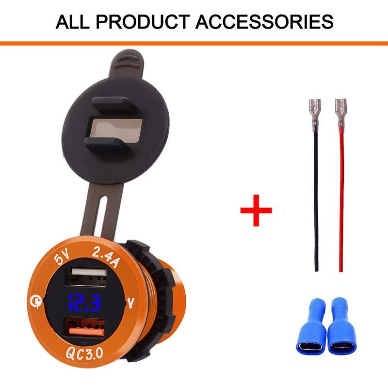MotoLovee автомобильное быстрое зарядное устройство QC 3 0 адаптер питания двойной USB
