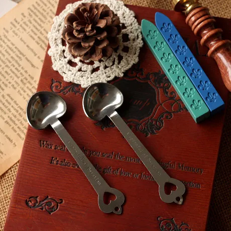 2016 Nuovo Modo Caldo Cucchiaio In Acciaio Inox Per Wax Seal Lunghezza 116Mm Hight Quality Scrapbooking E Stamping Artigianato Cuore