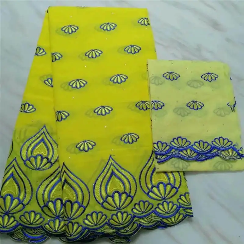 

PL!Soft African Lace Fabric Swiss Cotton Set In Switzerland 2019 Atiku Fabric with embroidery and stones 7yards ! J61009