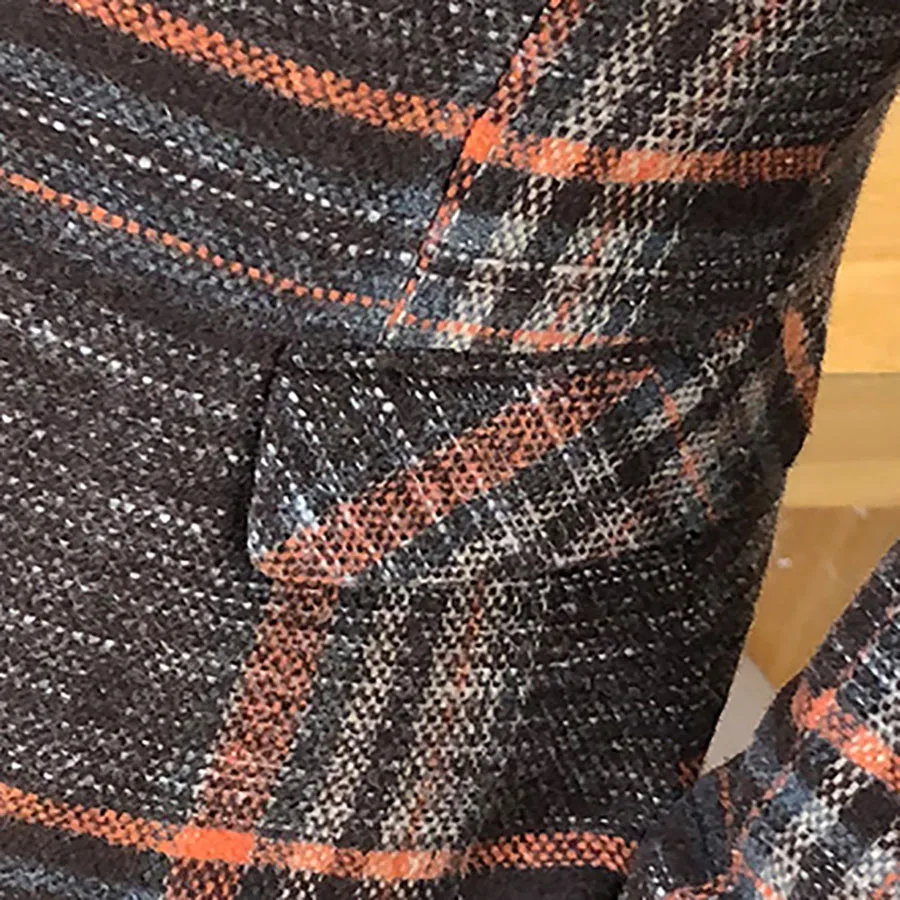 Мужской Блейзер облегающий с твидовыми кнопками|jacket suit|blazer jacketdesigner blazer |