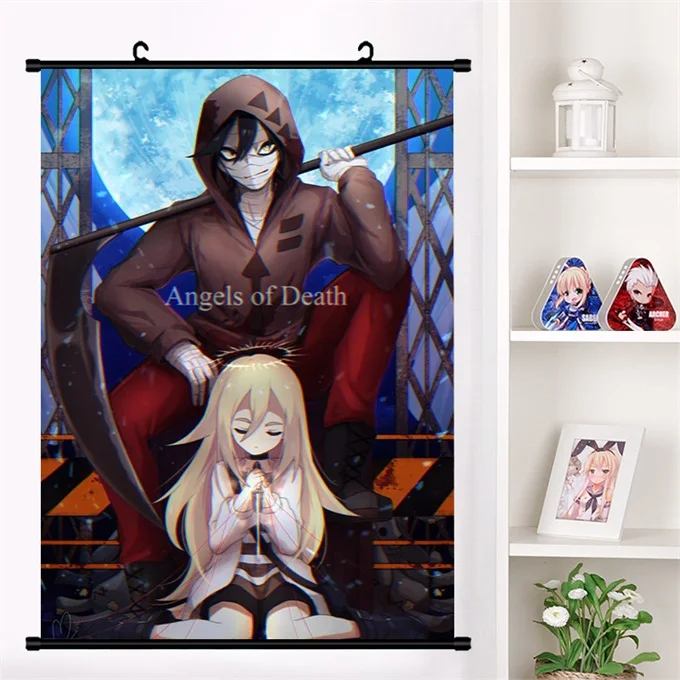 Аниме Satsuriku no Tenshi Angels Of Death Ray Zack настенные свитки плакат Настенные подвесные плакаты коллекция домашнего декора - Цвет: M