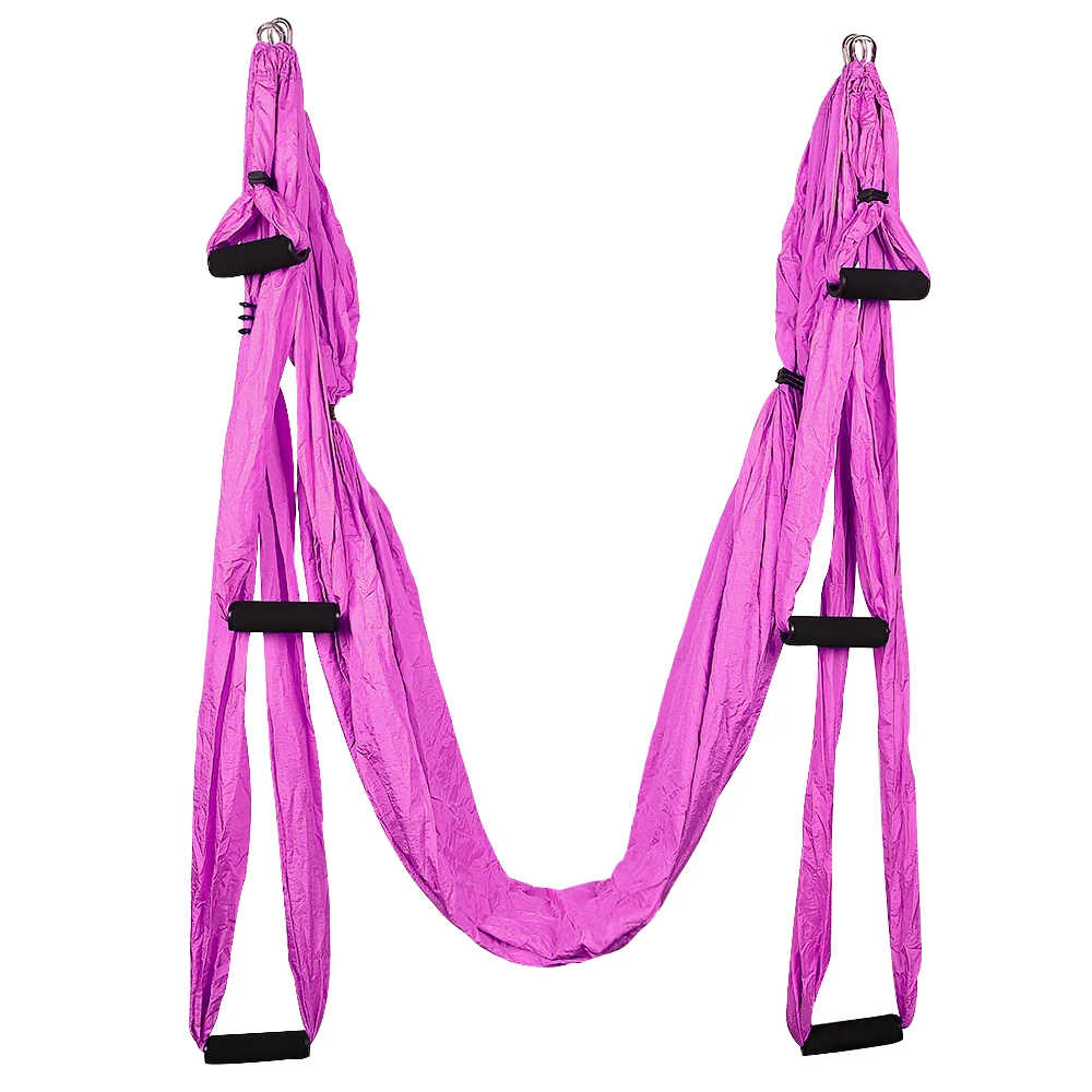 

Handles Anti-gravity Aerial Yoga Hammock Flying Swing Trapeze Yoga Inversion Exercises Device Home Gym Hanging Belt #40