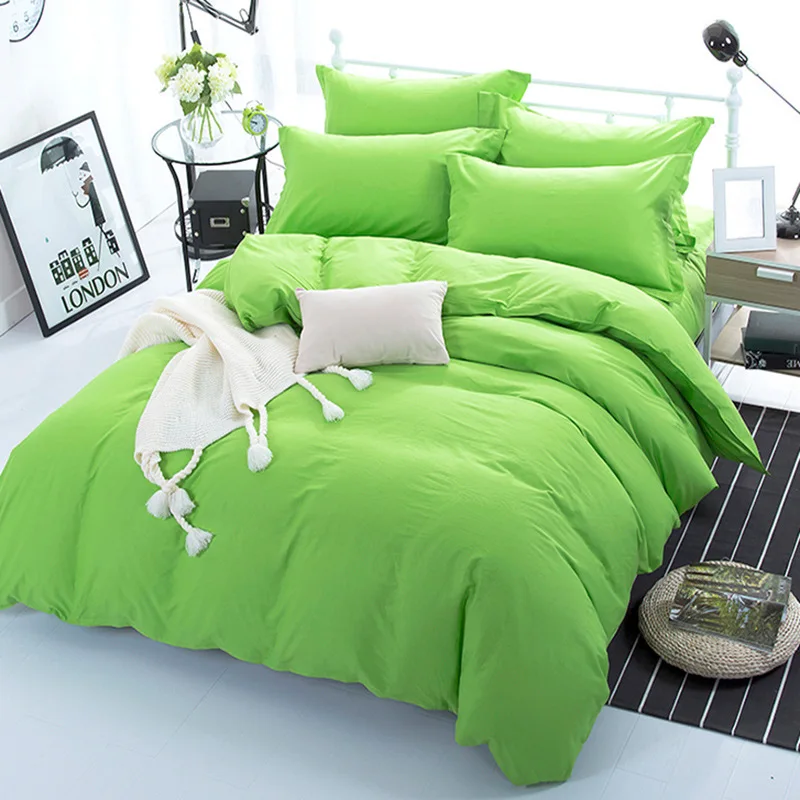 

Green Color 100% Cotton Duvet Cover for Kids Adults Bedroom Use XF642-6 (No Pillowcase)