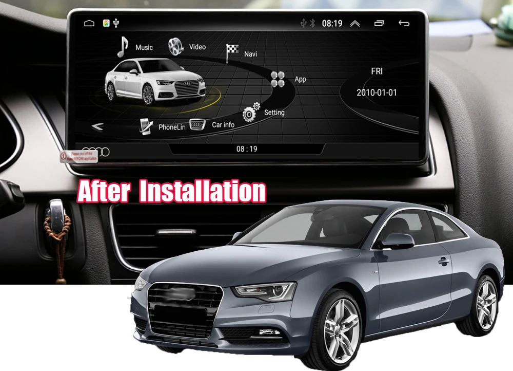 Liandlee Android 7,1 UP для Audi A4 B8 8K автомобильный стиль Carplay радио плеер камера экран карты gps Navi навигация