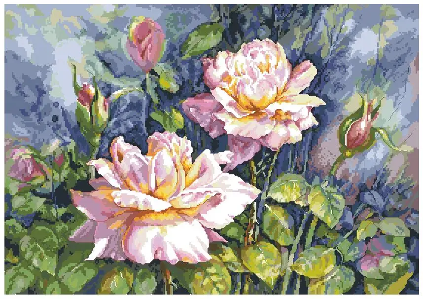 cs-2100 Cross Stitch Kit Dana's Roses Rose Flower Flowers Plant 45962