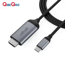 Qacqoc m40d USB C до HD Mi кабель Поддержка 4k @ 60 Гц Type-C HD Mi кабель для MacBook, macBook Pro, Dell XPS серии, Сяо mi