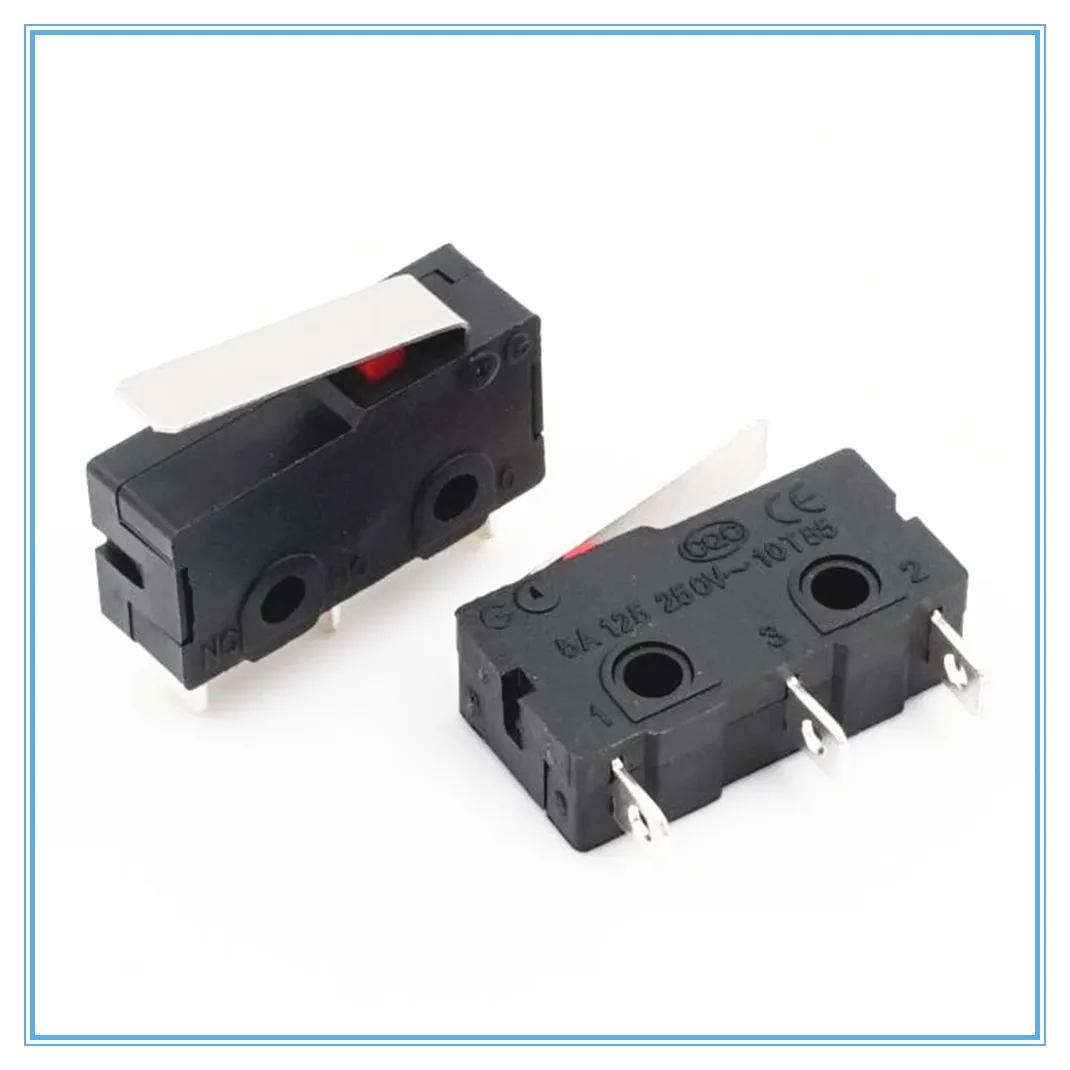 10 Pz 5A125 250 V Mini Braccio Di Leva Micro Limit Switch Some Scatto Lot