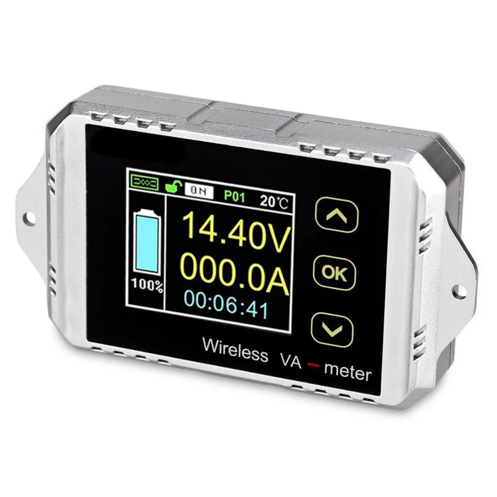 

Multifunctional Wireless Bi-directional Voltage Current Power Meter Ammeter Capacity Time Meter with Color LCD Display #274834