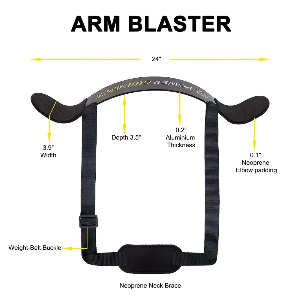 Power Guidance Тяжелая атлетика Arm Blaster Arm бодибилдинг с поддерживающими лямками мускулаторное оборудование для тренажерного зала фитнес-упражнения